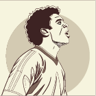 وکتور EPS بازیکن فوتبال رونالدو نازاریو